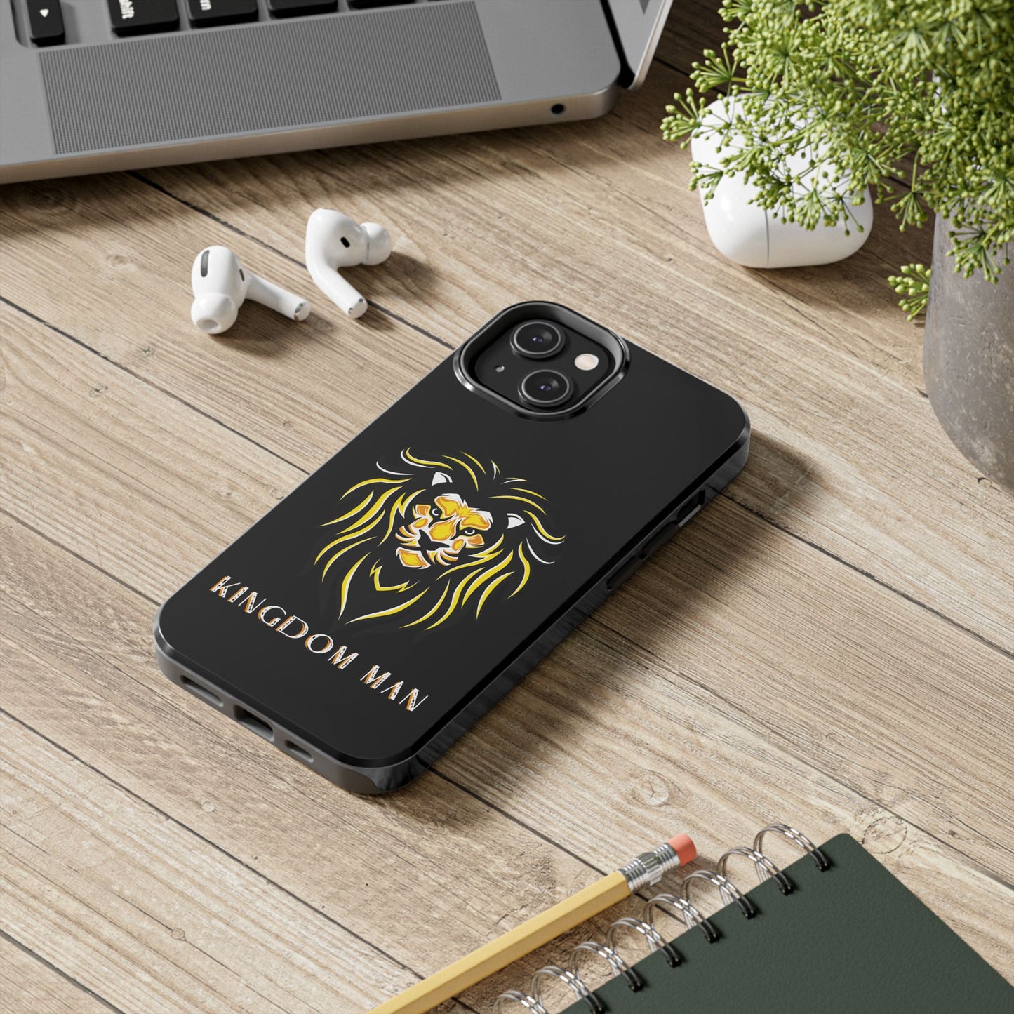 Kingdom Man (White-Gold Label) Tough Phone Case BLACK