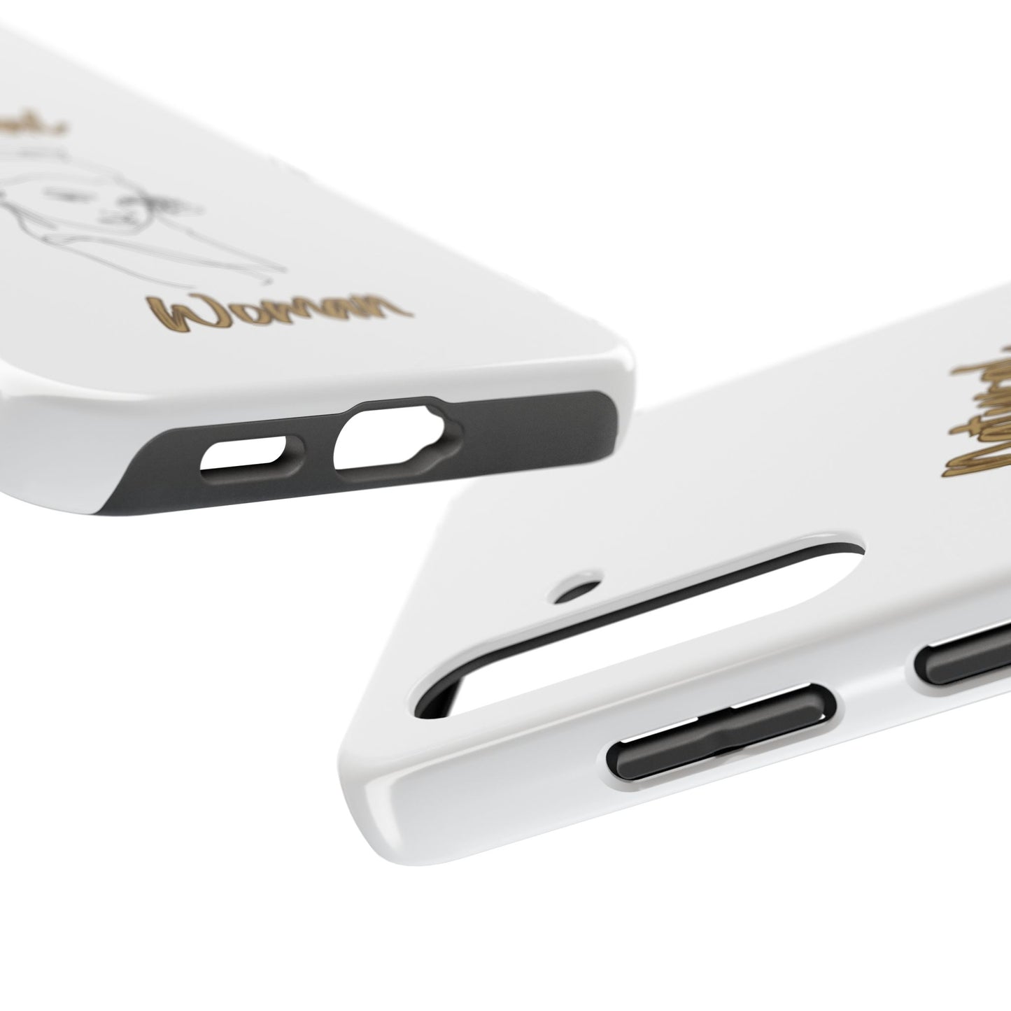 Natural Woman Sassy Bun (BL) Tough Phone Cases WHITE