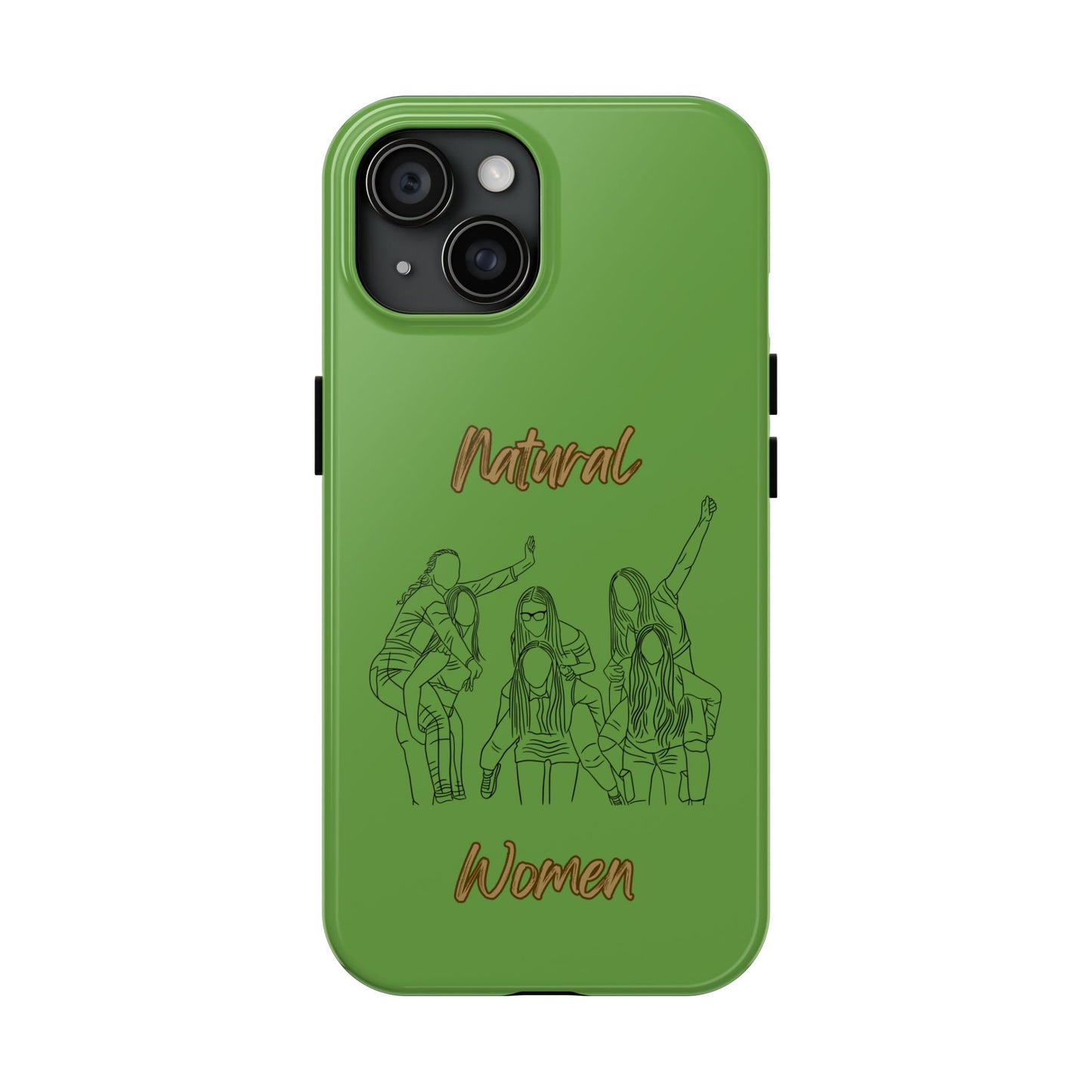 Natural Woman Piggy Back (BL)Tough Phone Cases GREEN