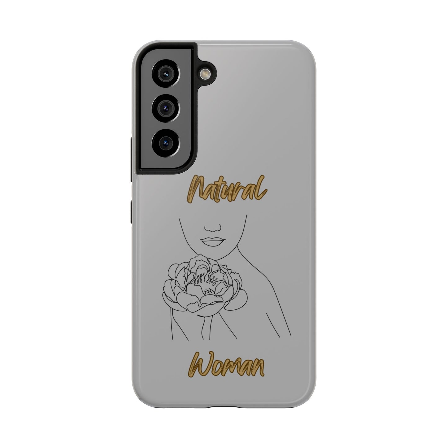 Natural Woman Kissed Flower (BL)Tough Phone Cases LIGHT GREY