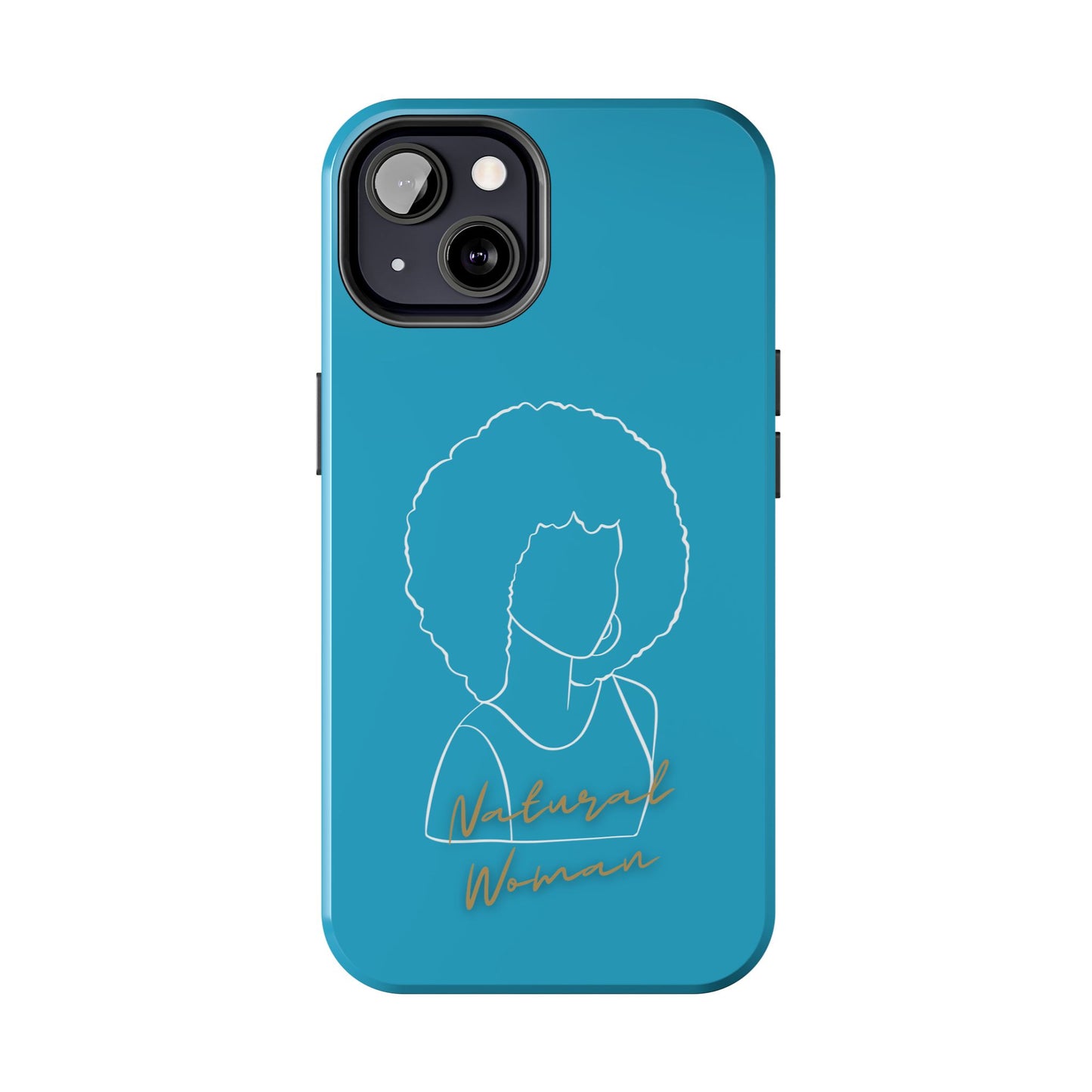 Natural Woman Afro (WL)Tough Phone Cases TURQUOISE