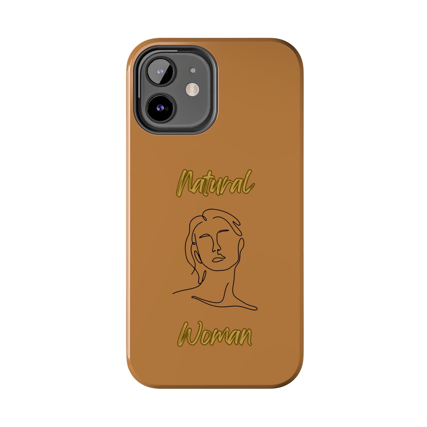 Natural Woman Hello (BL)Tough Phone Cases LIGHT BROWN