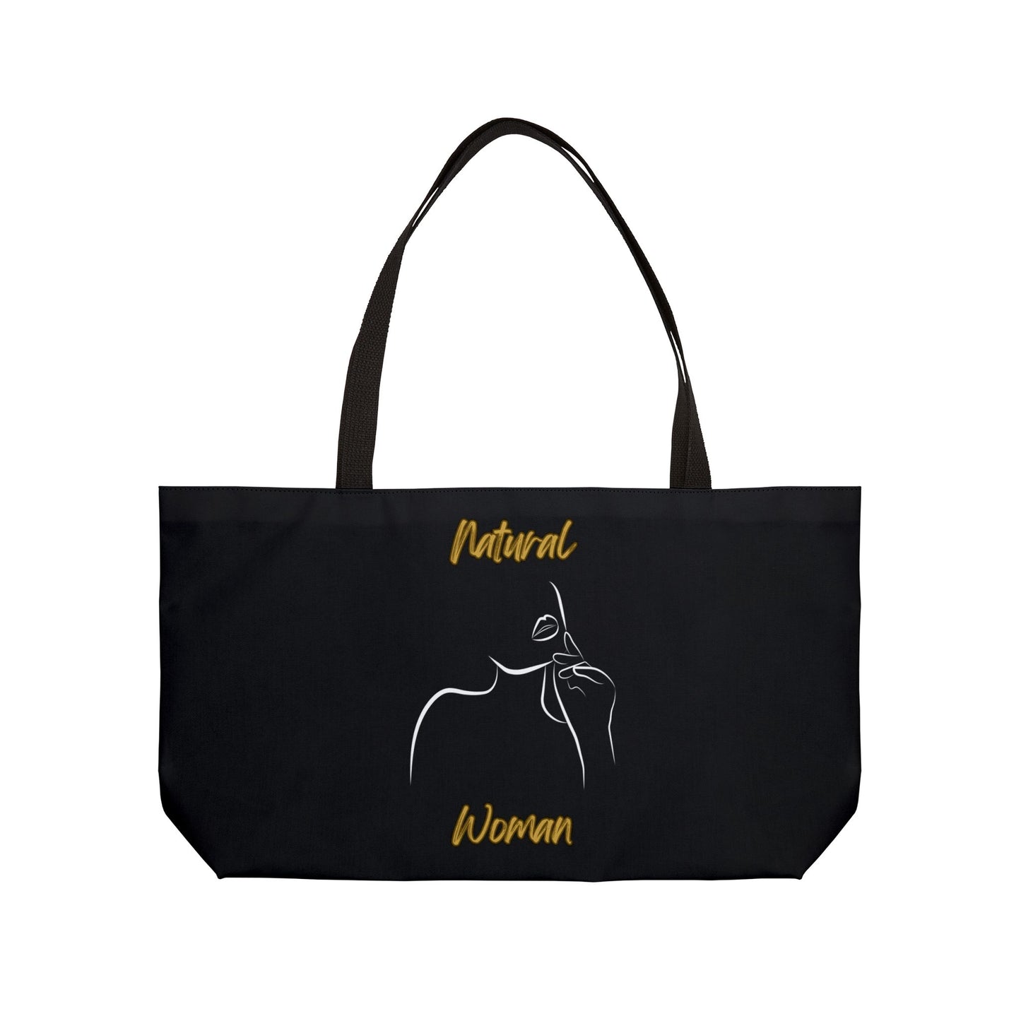 Natural Woman Chin Up (WL) Weekender Tote Bag BLACK
