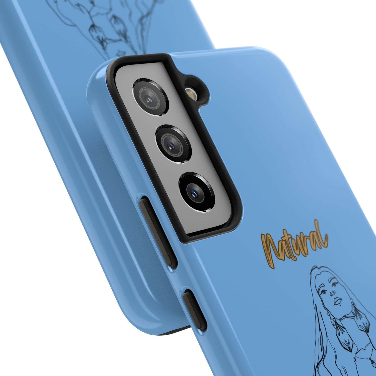 Natural Woman Thinking (BL)Tough Phone Cases LIGHT BLUE