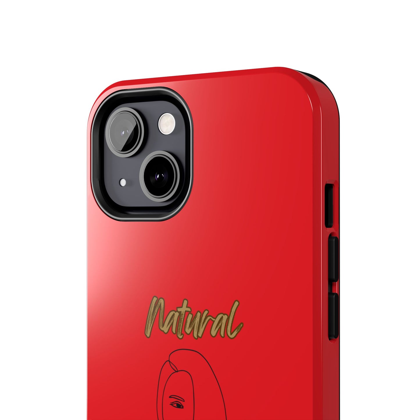 Natural Woman Covered Eye (BL)Tough Phone Cases RED