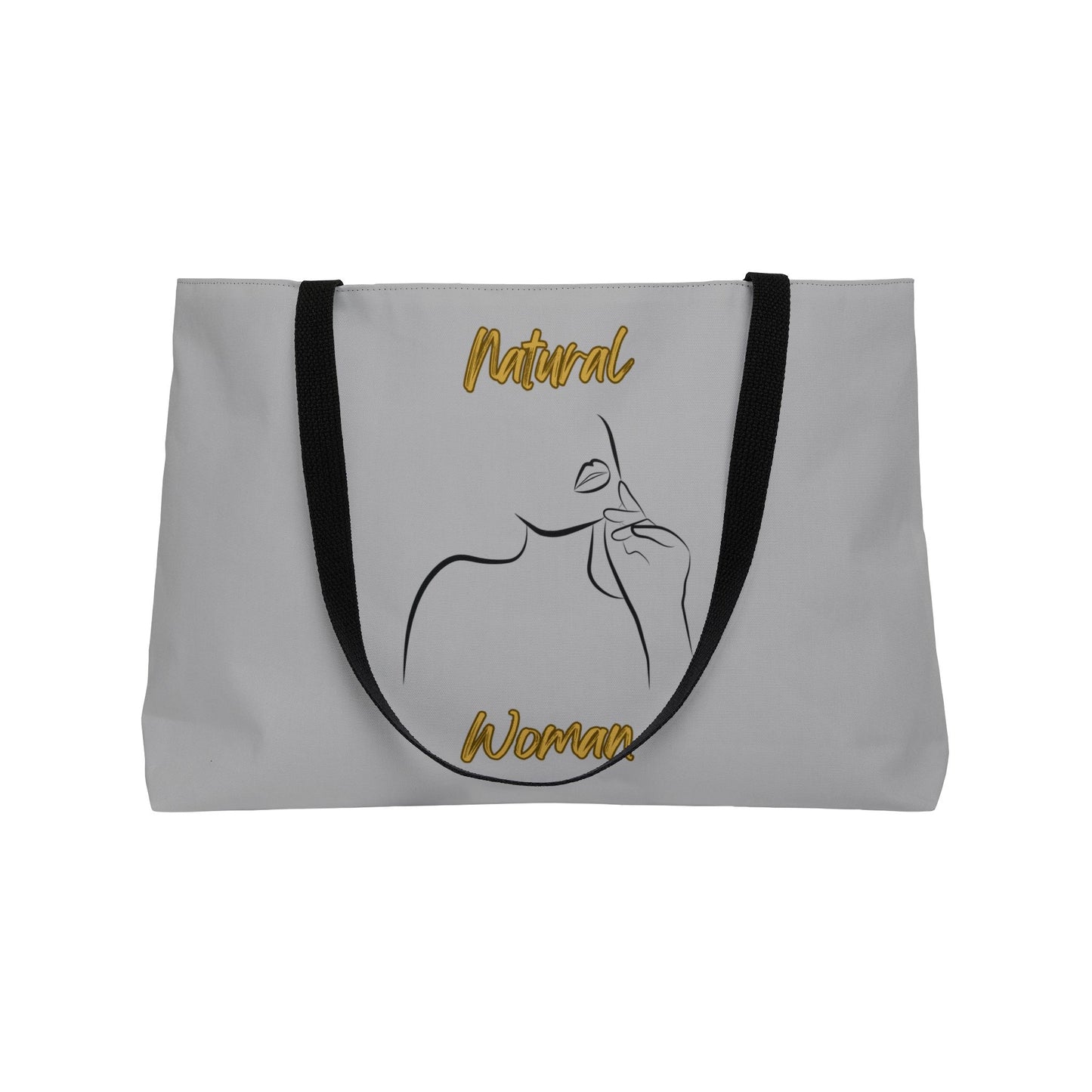 Natural Woman Chin Up (BL) Weekender Tote Bag LIGHT GREY