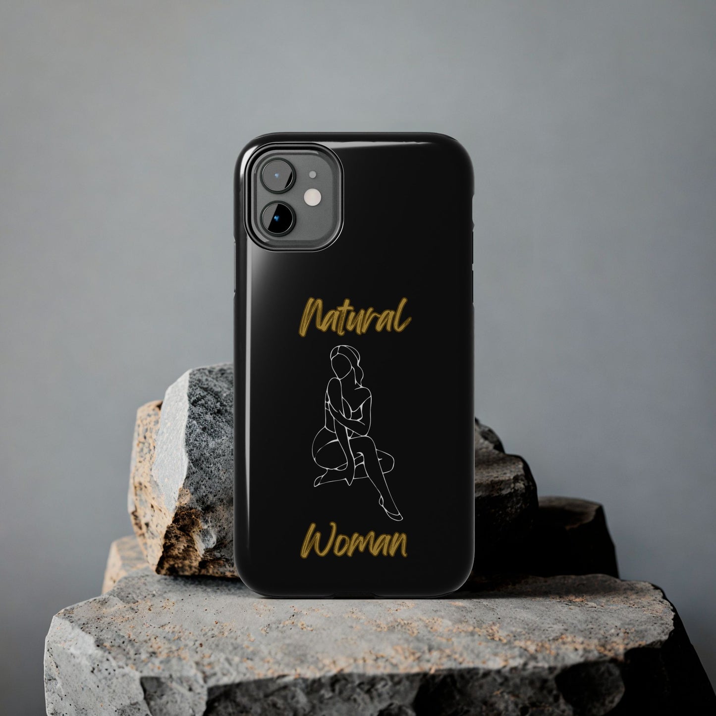 Natural Woman Shoulder Action (WL)Tough Phone Cases BLACK