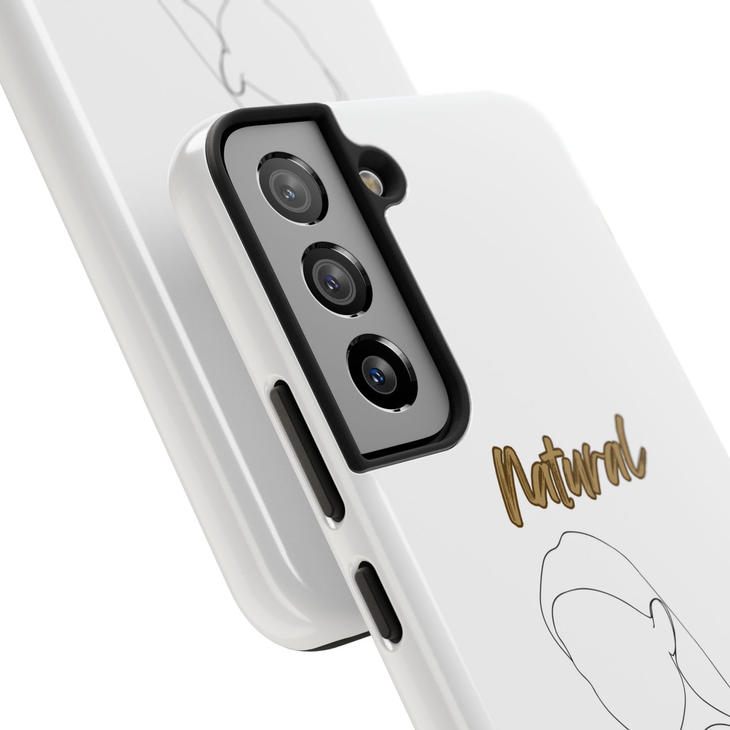 Natural Woman Tilted Look (BL) Tough Phone Cases WHITE