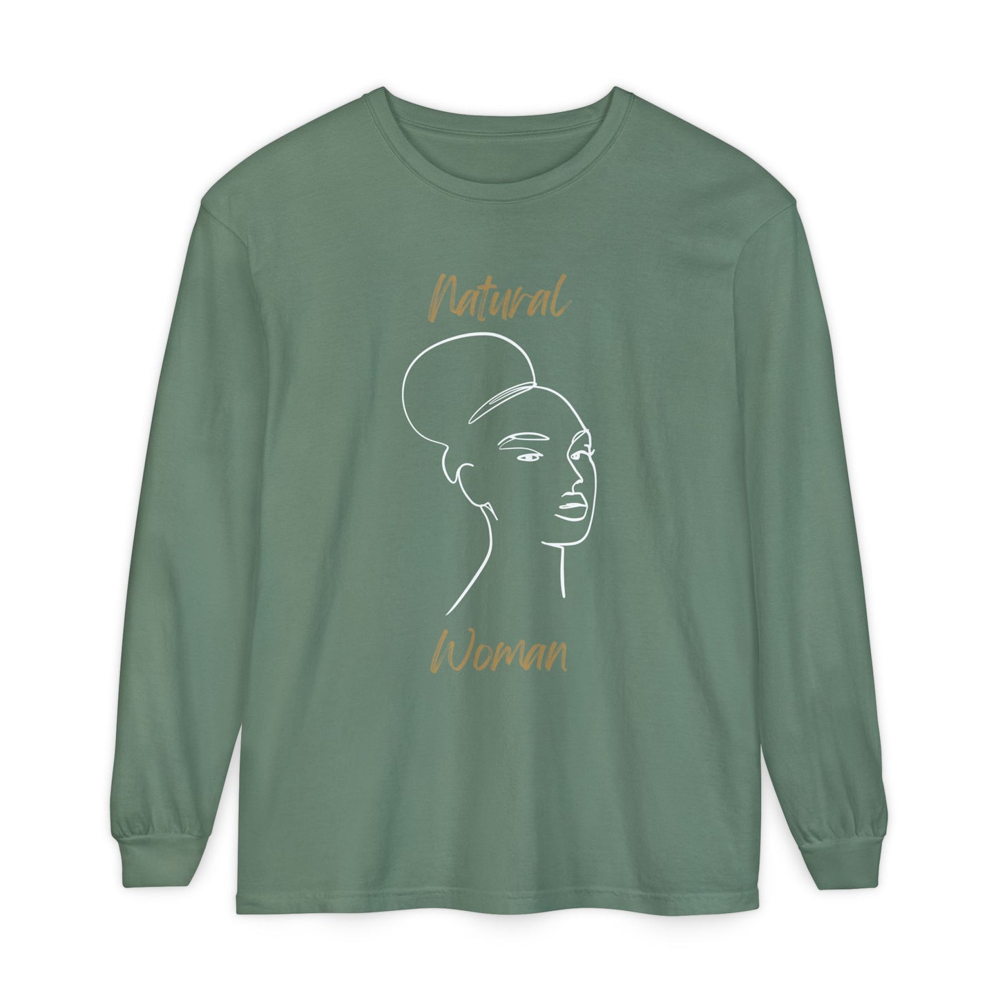 Natural Woman Hair Up (WL) Long Sleeve T-Shirt