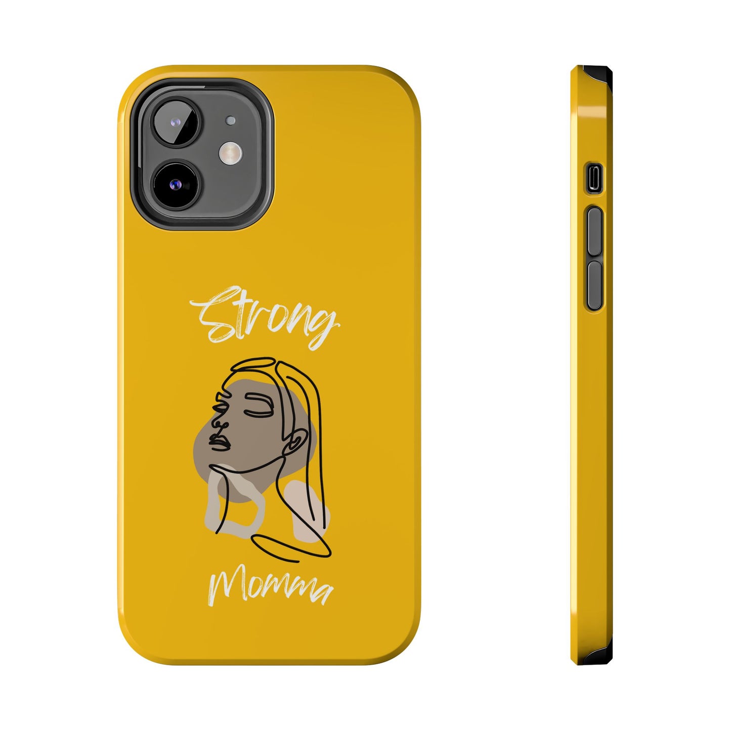 Strong Momma (WL) Tough Phone Cases YELLOW