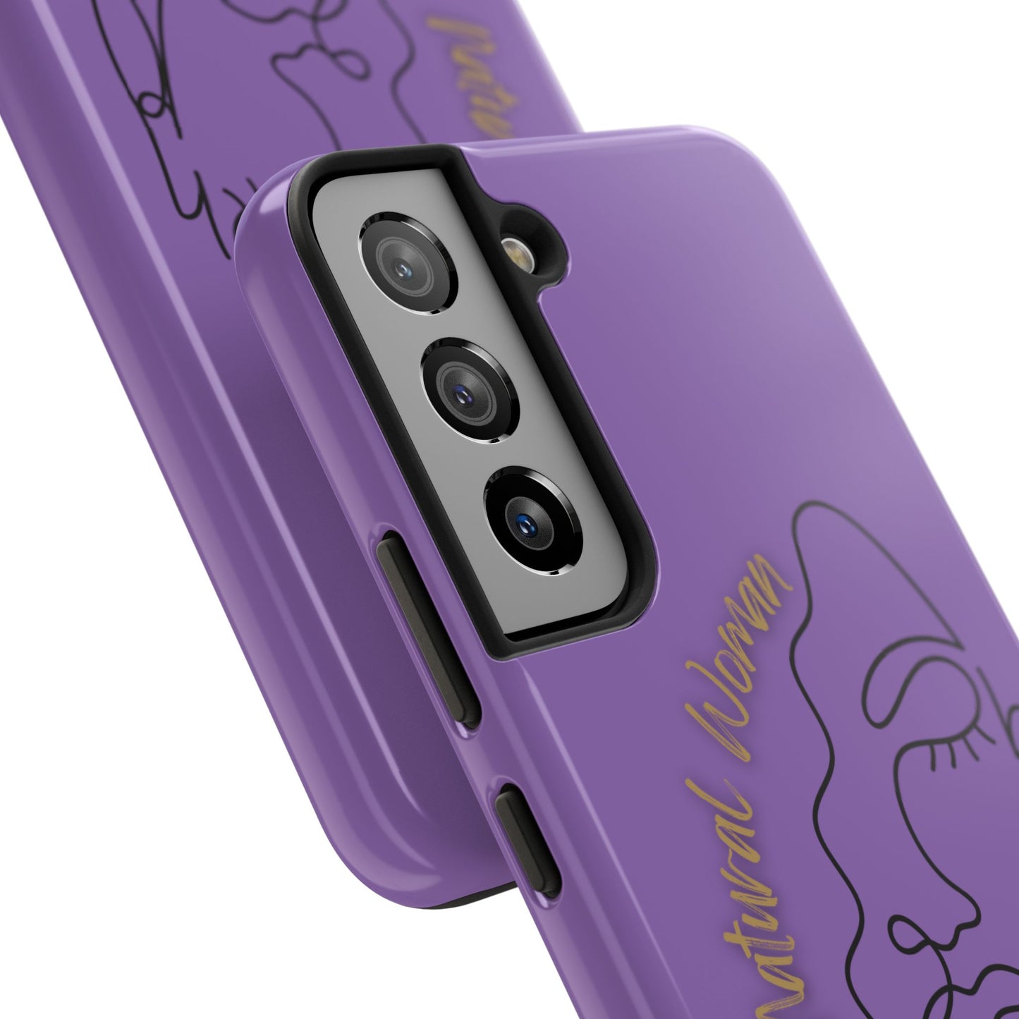 Natural Woman Half Face (BL)Tough Phone Case LIGHT PURPLE