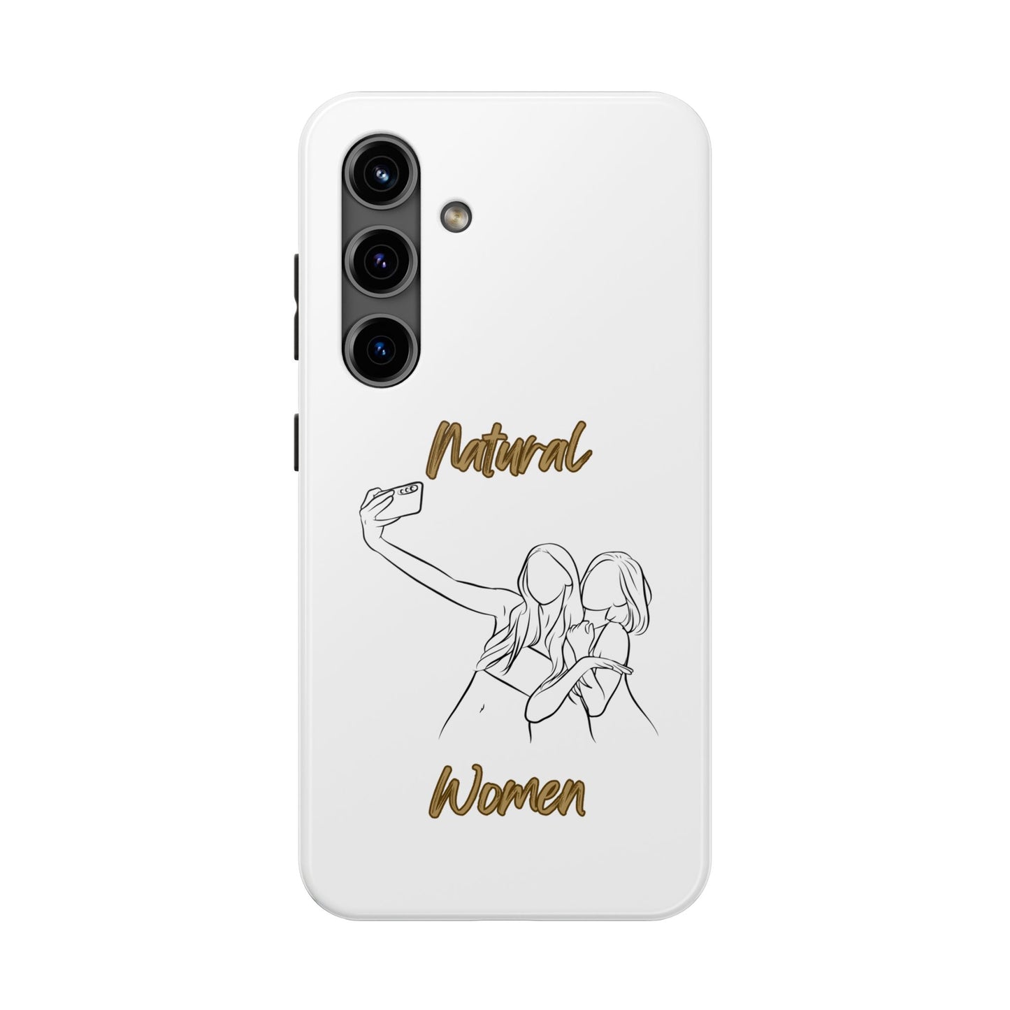 Natural Woman Friends Selfie (BL)Tough Phone Cases WHITE