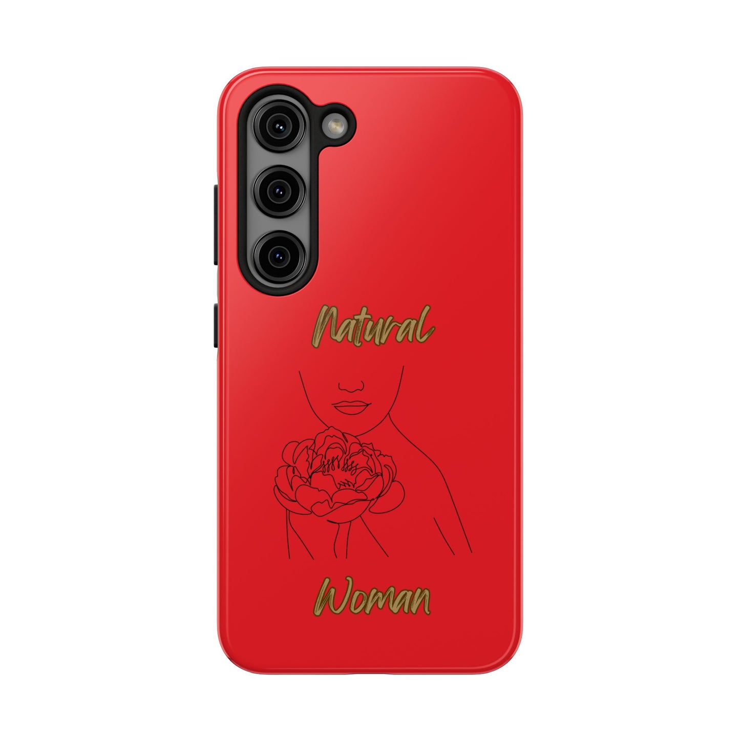 Natural Woman Kissed Flower (BL)Tough Phone Cases RED
