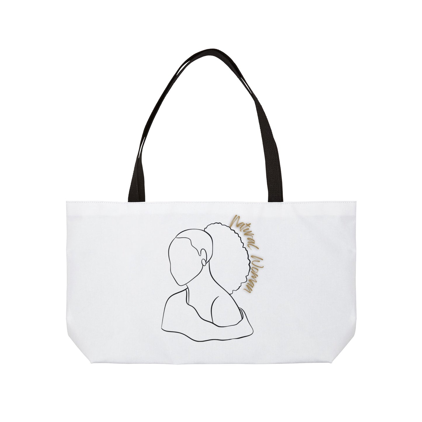 Natural Woman Behind Head (BL) Weekender Tote Bag WHITE