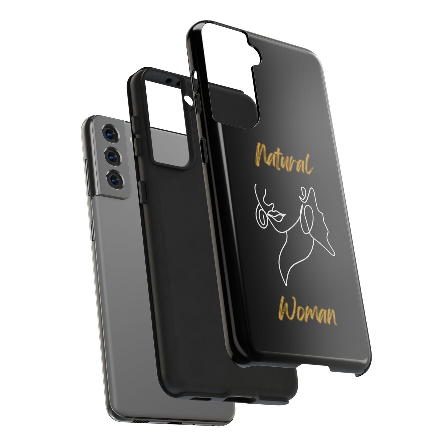 Natural Woman Lips (WL)Tough Phone Cases BLACK