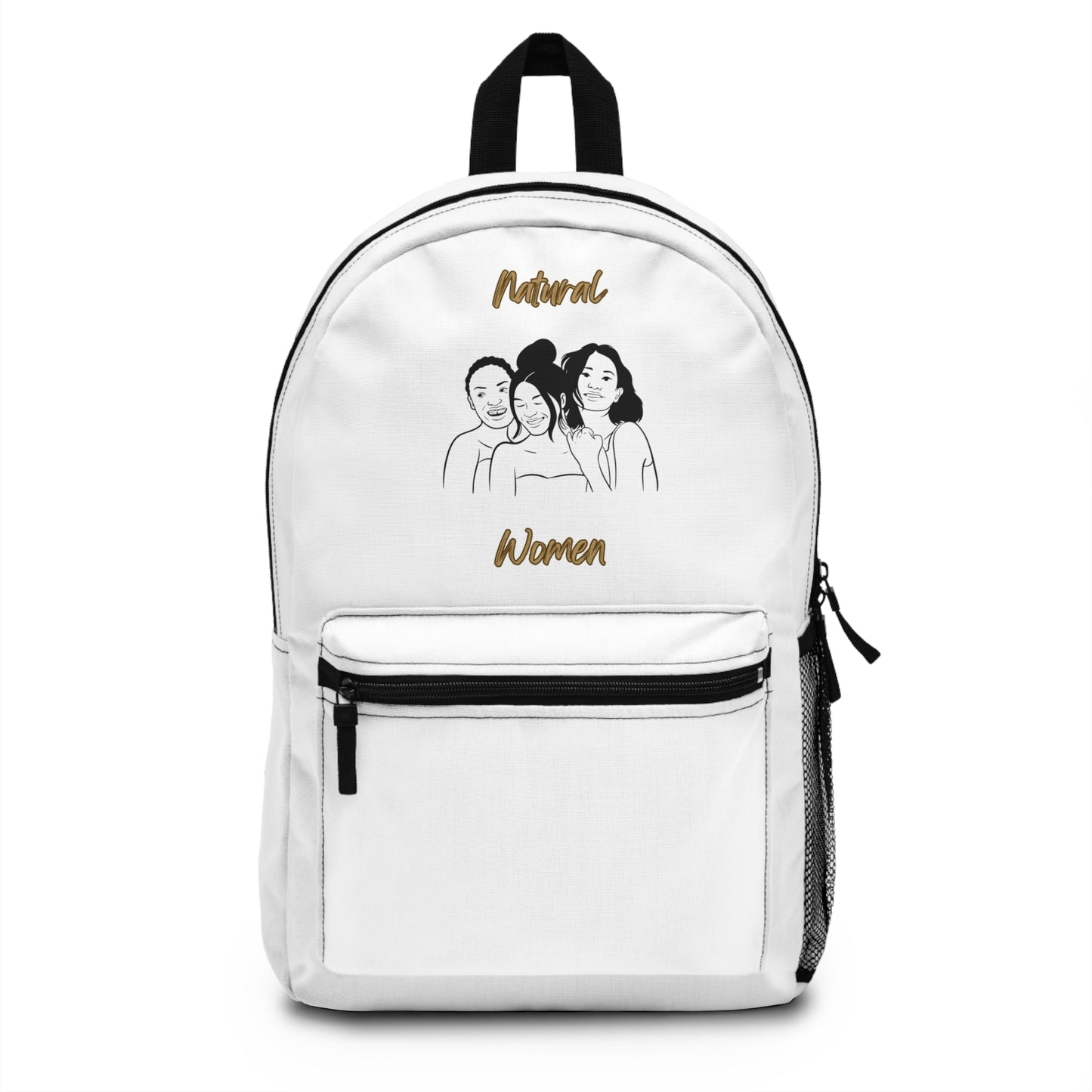 Natural Women Laughing Friends (BL) Backpack WHITE