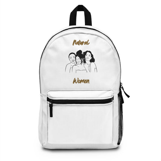 Natural Women Laughing Friends (BL) Backpack WHITE