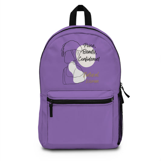 Natural Woman Puff (BL) Backpack LIGHT PURPLE