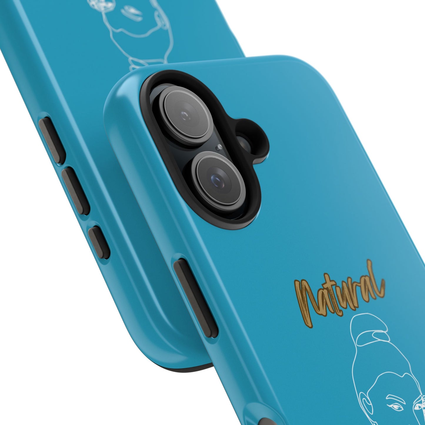 Natural Woman Sassy Bun (WL) Tough Phone Cases TURQUOISE