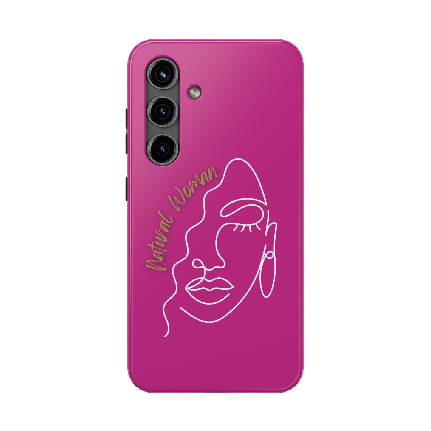 Natural Woman Half Face (WL)Tough Phone Case PINK