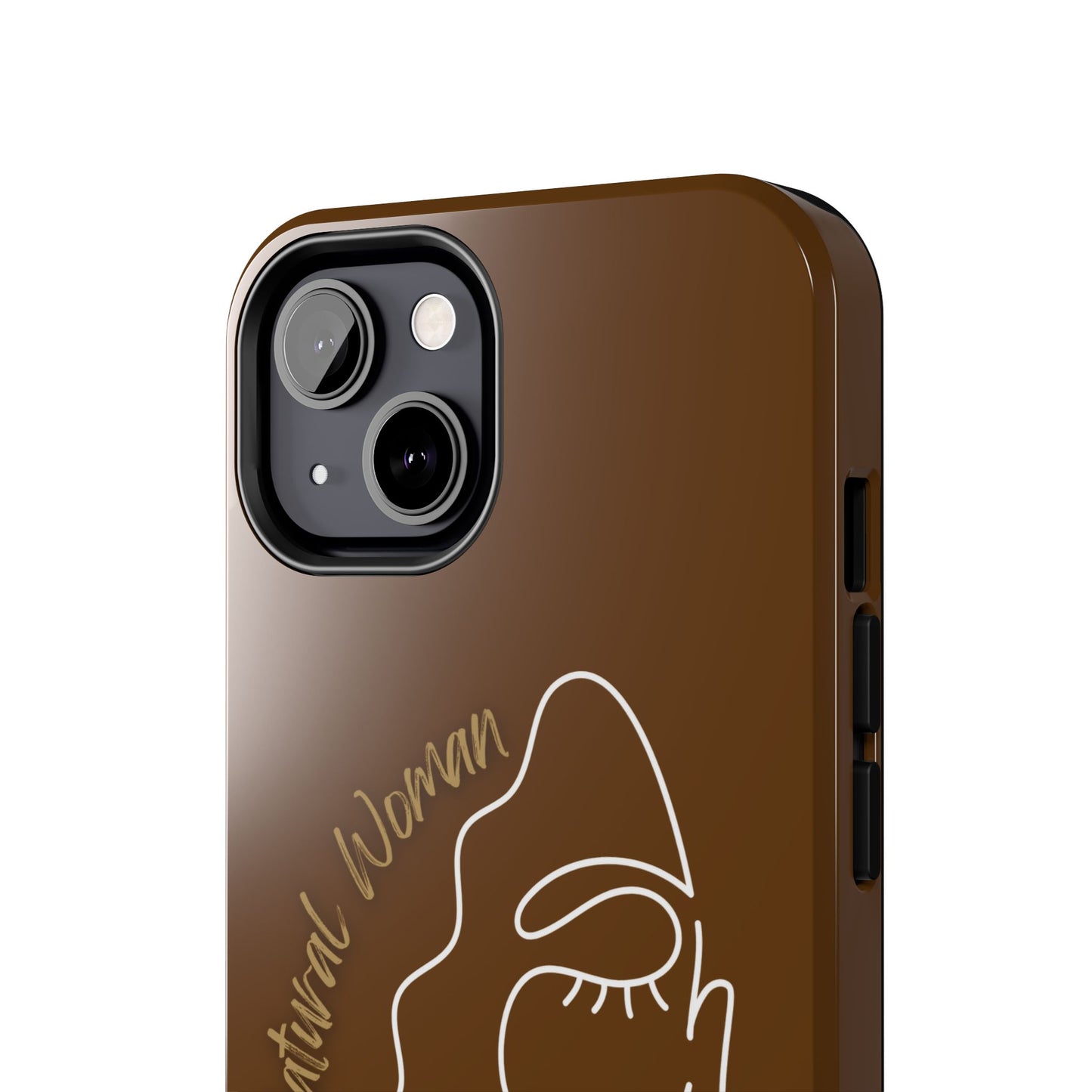 Natural Woman Half Face (WL)Tough Phone Case BROWN