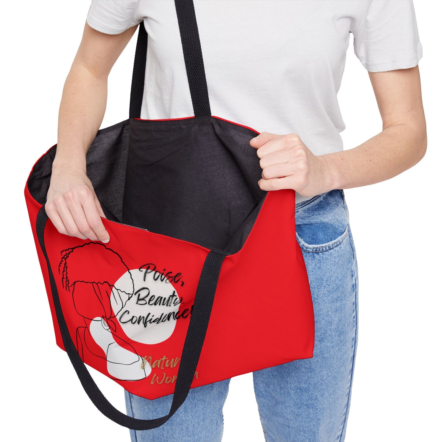 Natural Woman Puff (BL) Weekender Tote Bag RED