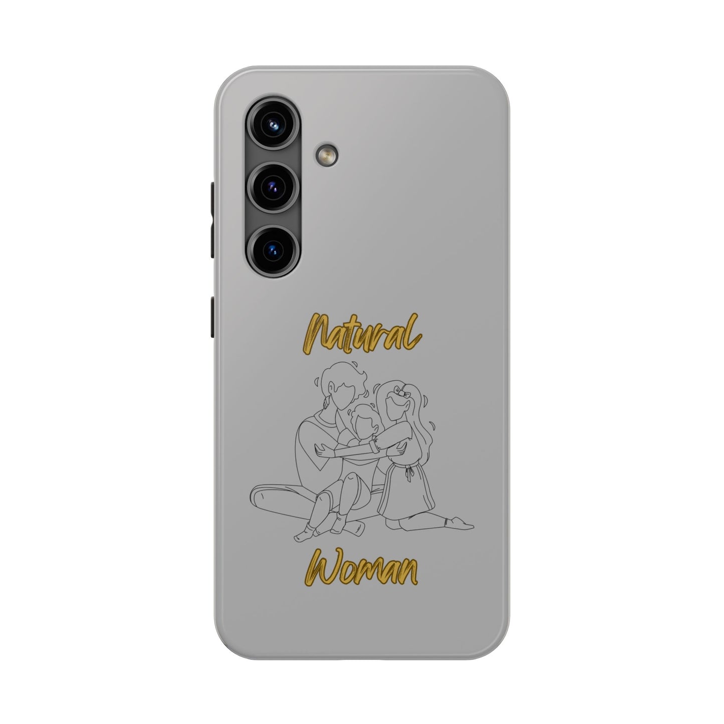 Natural Woman Bear Hugs (BL) Tough Phone Cases LIGHT GREY