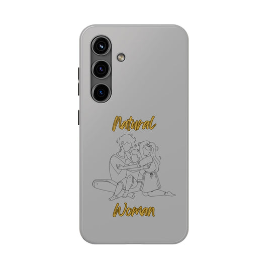 Natural Woman Bear Hugs (BL) Tough Phone Cases LIGHT GREY
