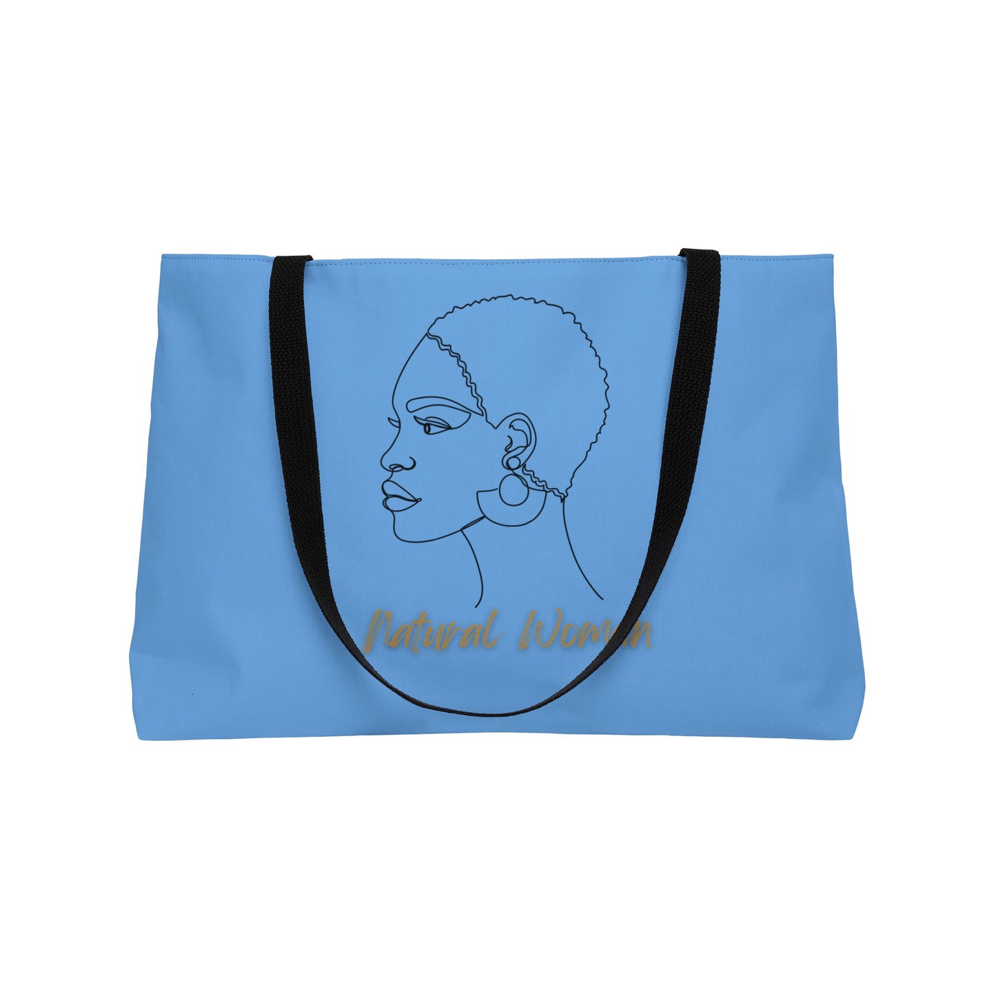 Natural Woman Finger Wave (BL) Weekender Tote Bag LIGHT BLUE