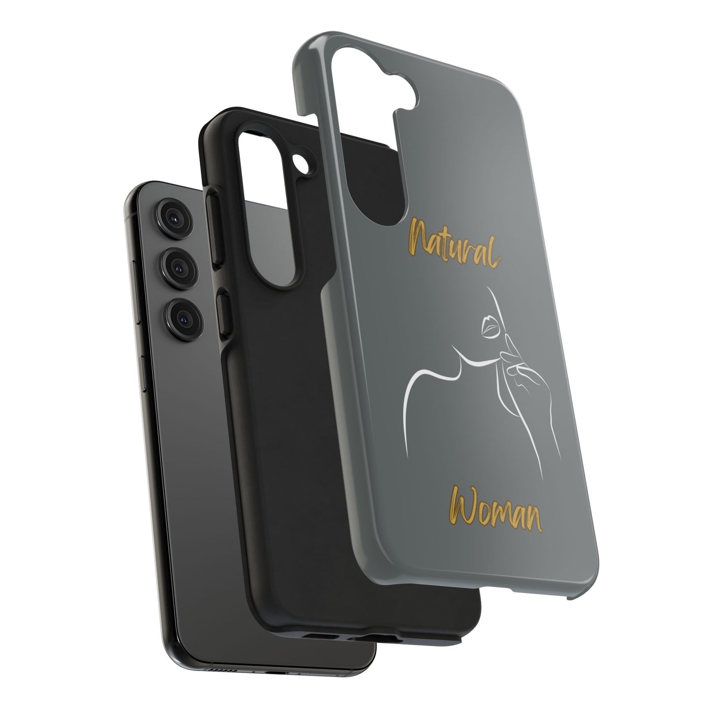 Natural Woman Chin Up (WL)Tough Phone Cases DARK GREY