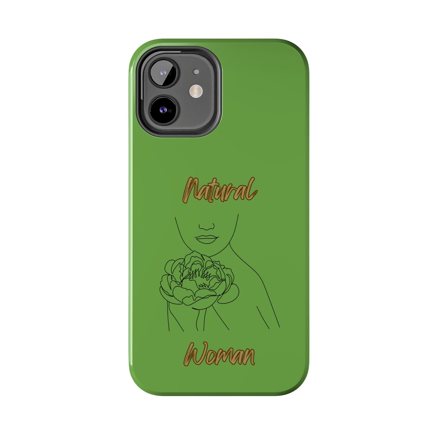 Natural Woman Kissed Flower (BL)Tough Phone Cases GREEN
