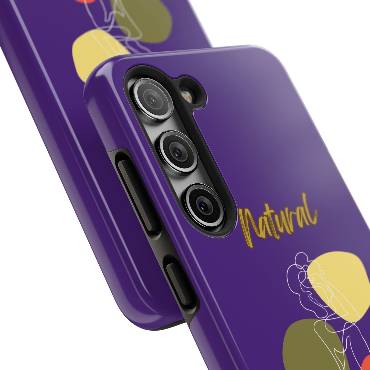 Natural Woman Colorful Pose (WL)Tough Phone Cases PURPLE