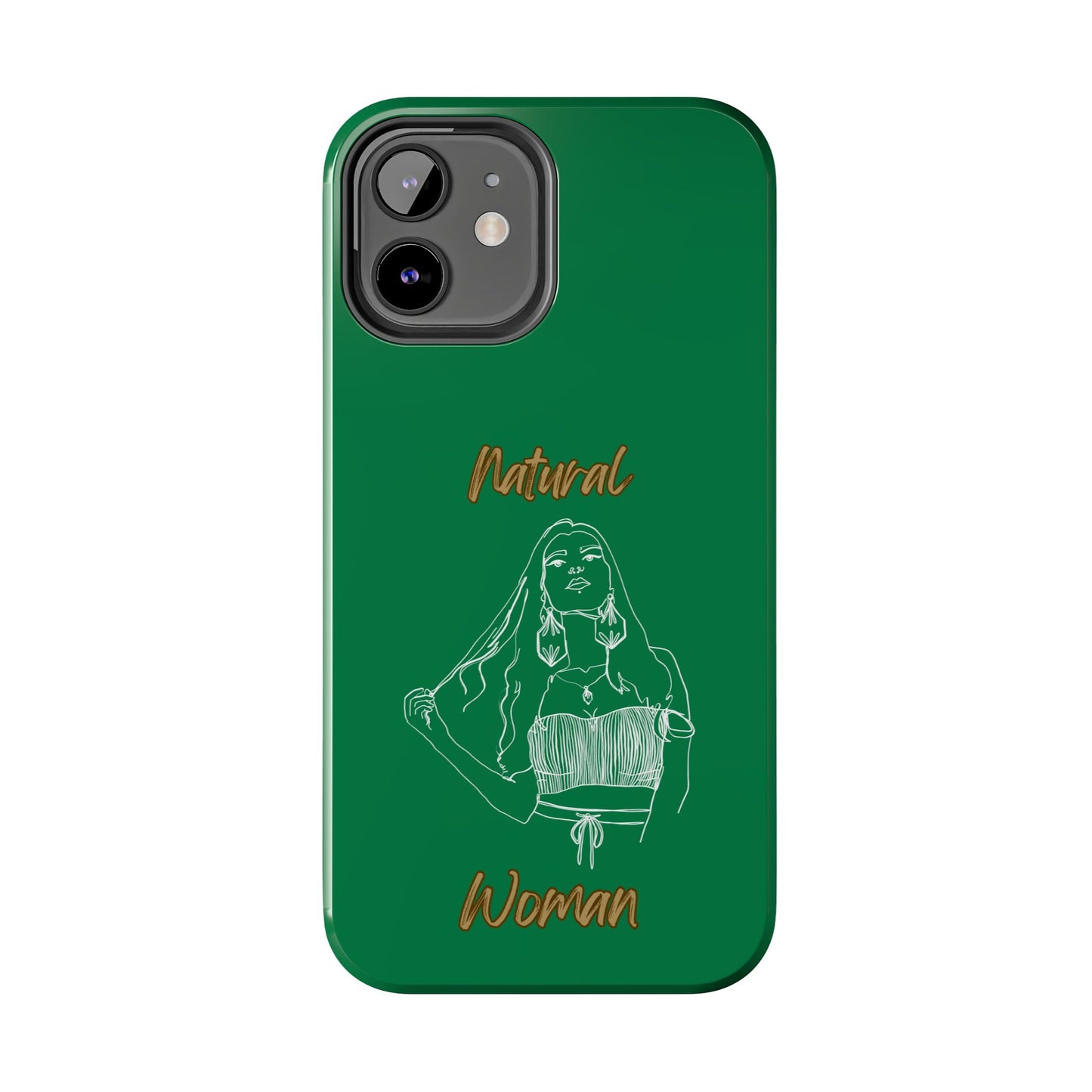 Natural Woman Thinking (WL)Tough Phone Cases DARK GREEN
