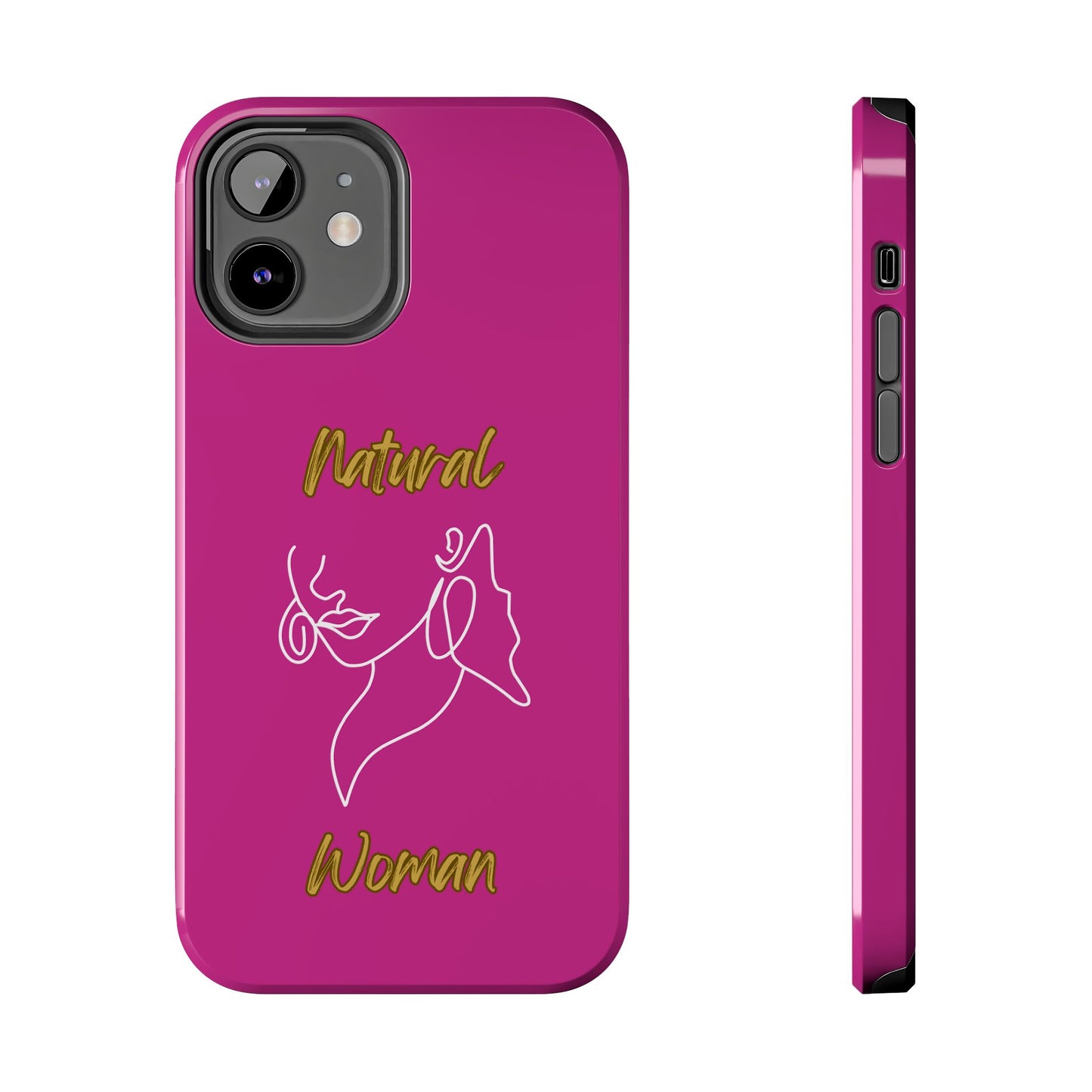 Natural Woman Lips (WL)Tough Phone Cases PINK