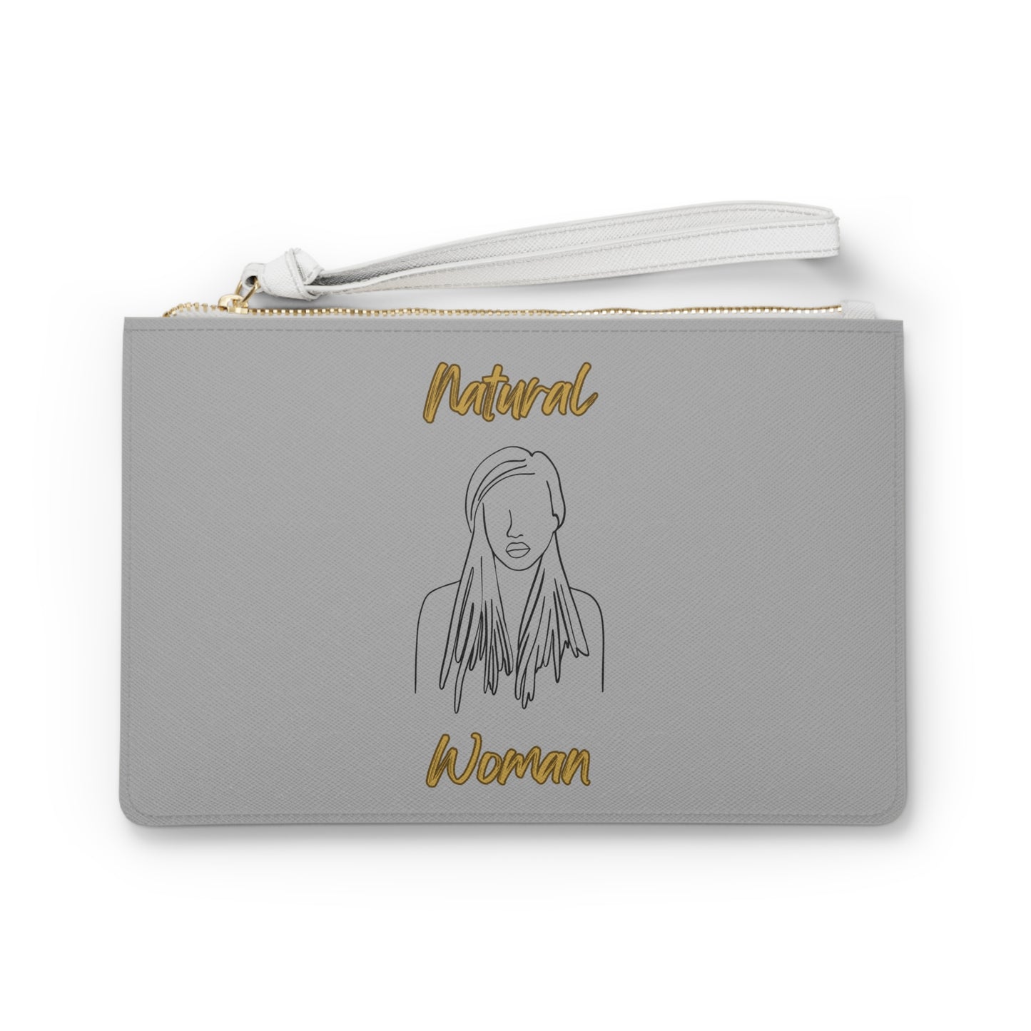 Natural Woman Content (BL) Clutch Bag LIGHT GREY