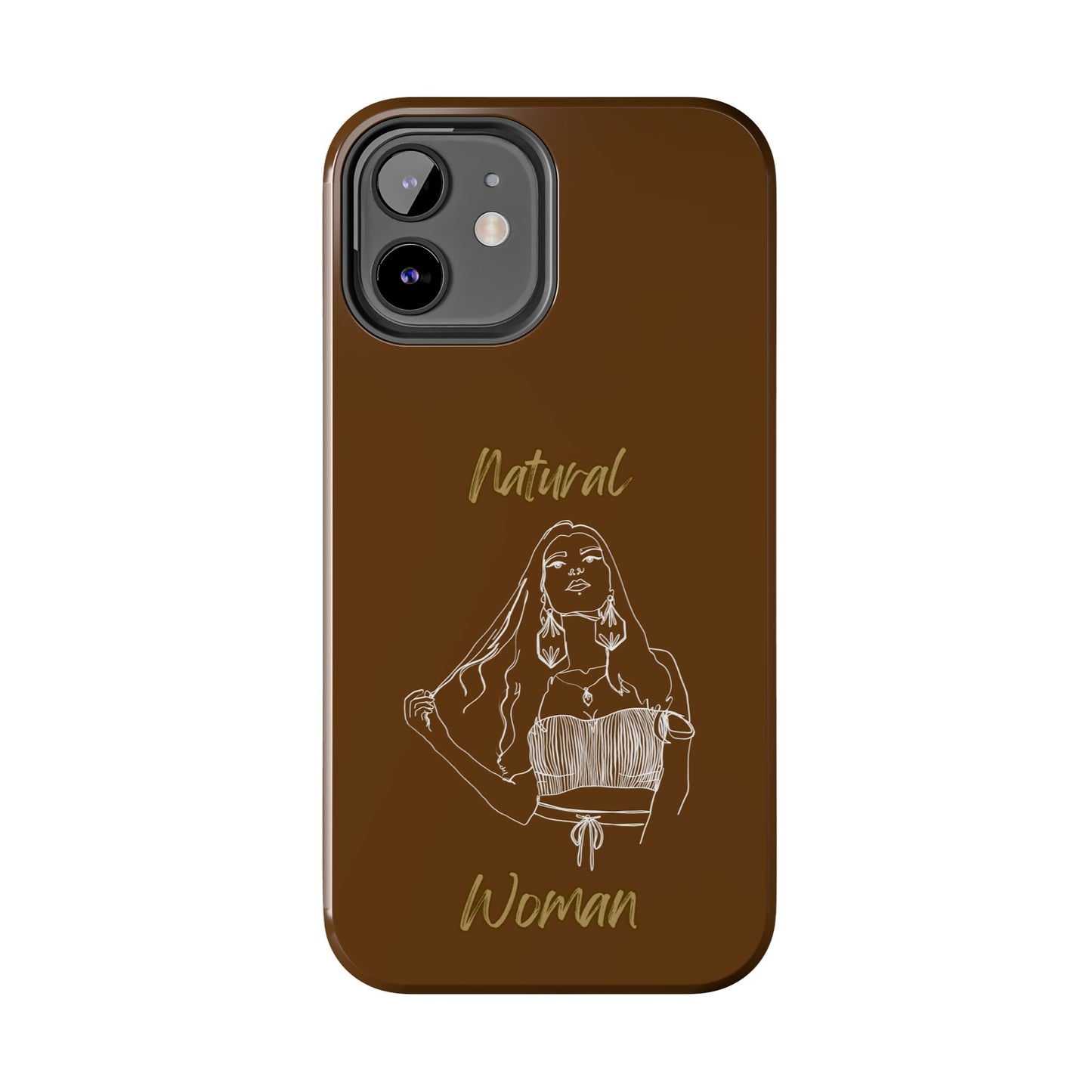 Natural Woman Thinking (WL)Tough Phone Cases BROWN