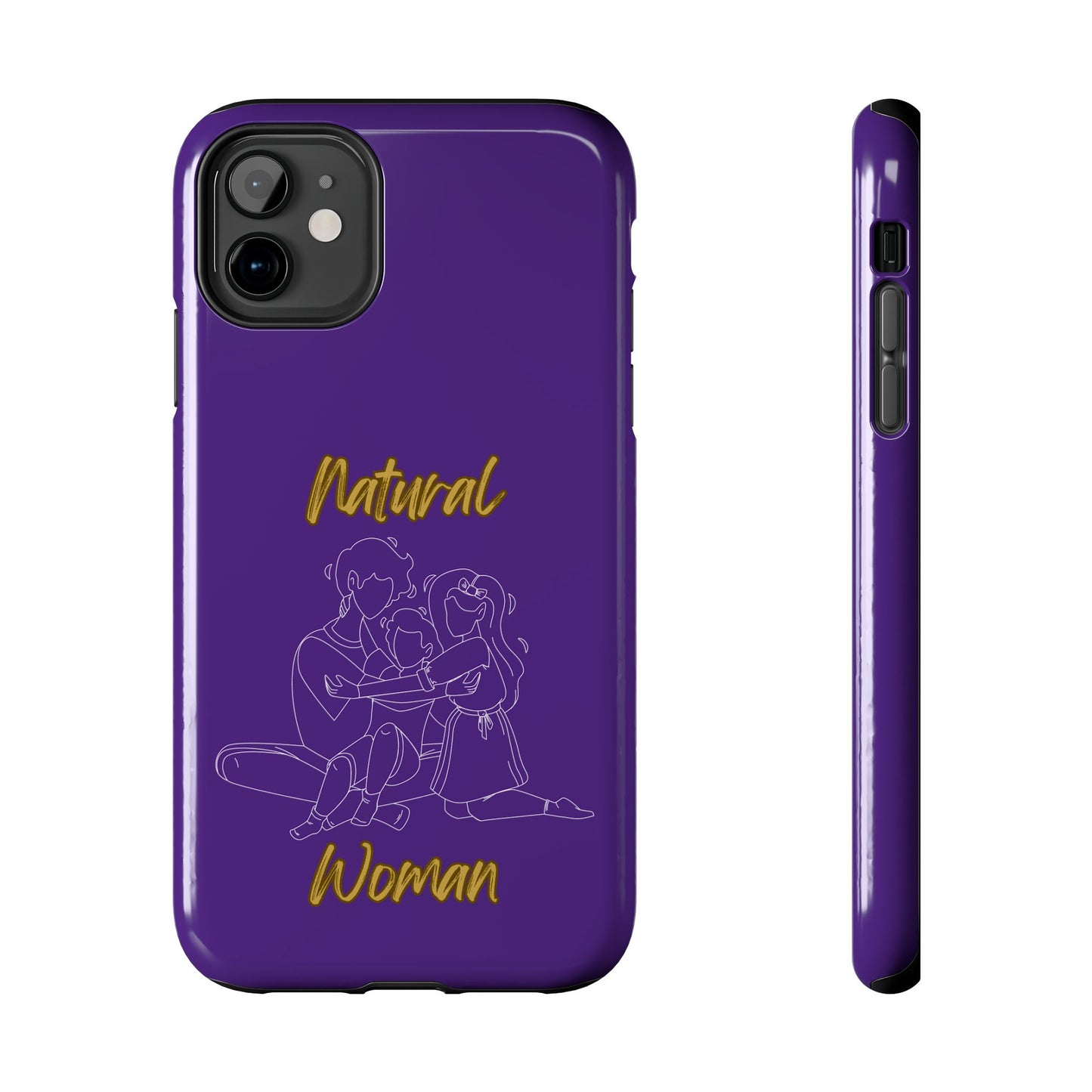 Natural Woman Bear Hugs (WL) Tough Phone Cases PURPLE