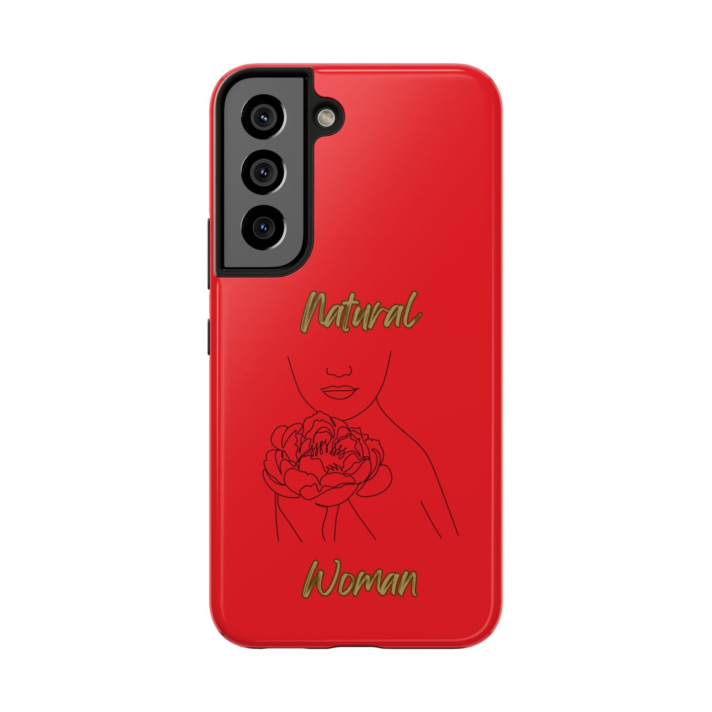 Natural Woman Kissed Flower (BL)Tough Phone Cases RED