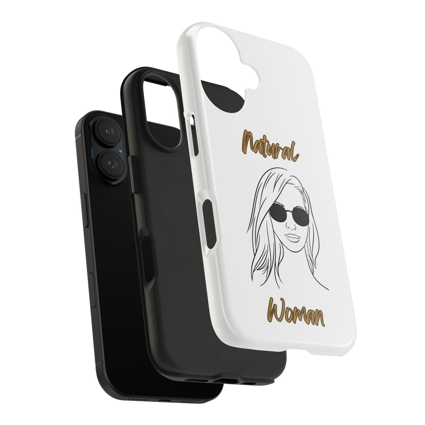 Natural Woman Shades (BL)Tough Phone Cases WHITE
