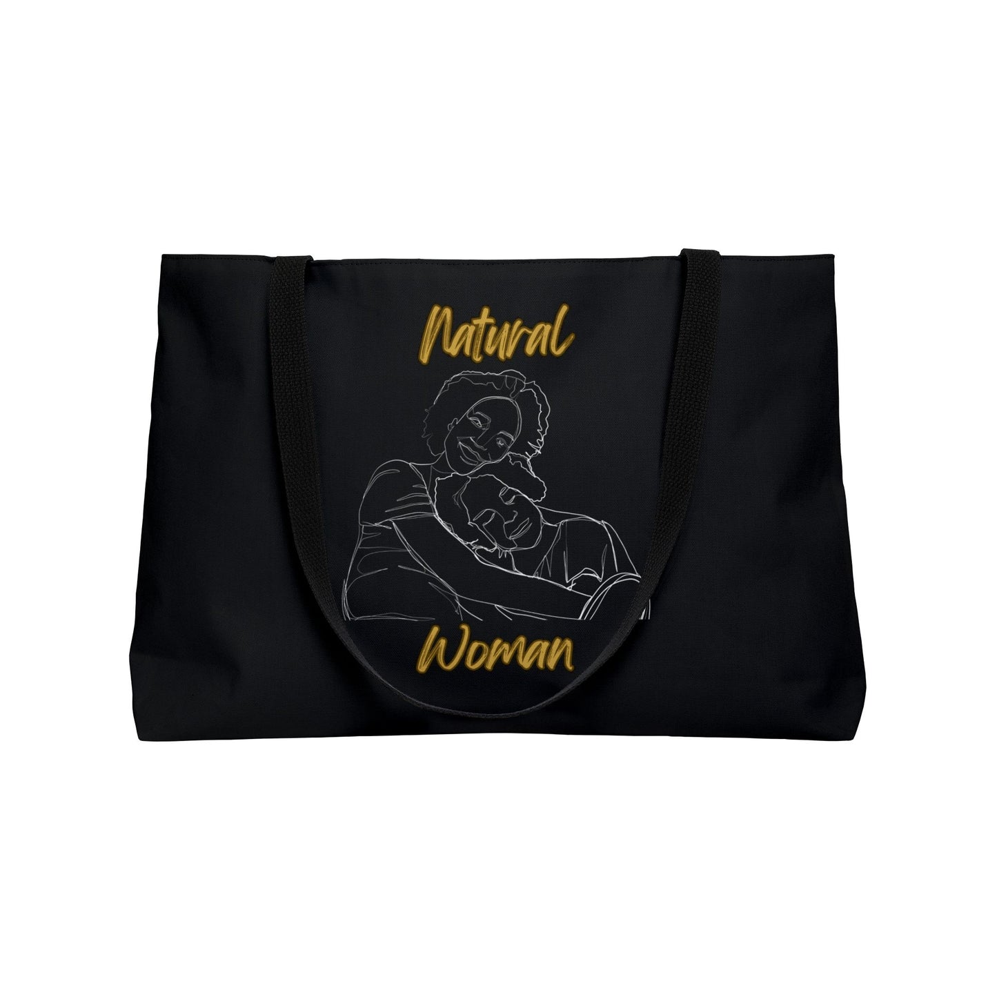 Natural Woman Loving Embrace (WL) Weekender Tote Bag BLACK