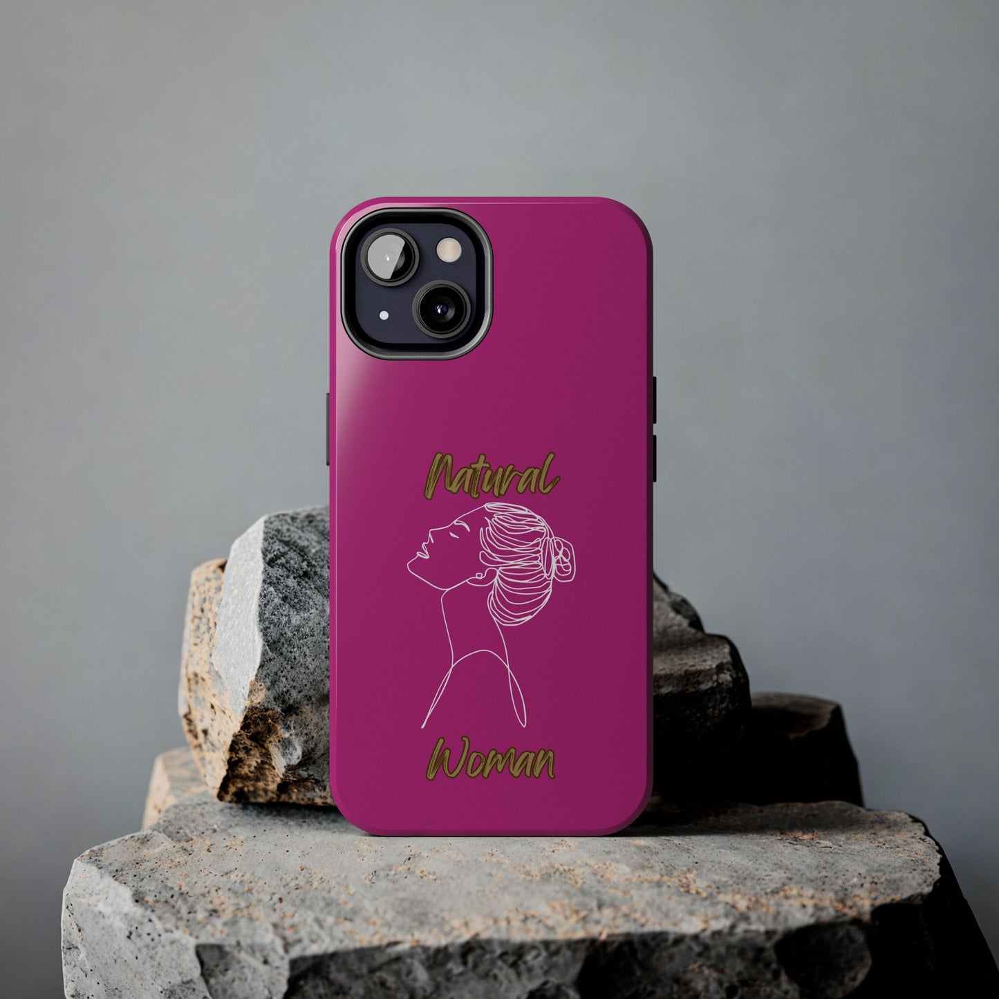 Natural Woman Wet Bun (WL) Tough Phone Cases PINK
