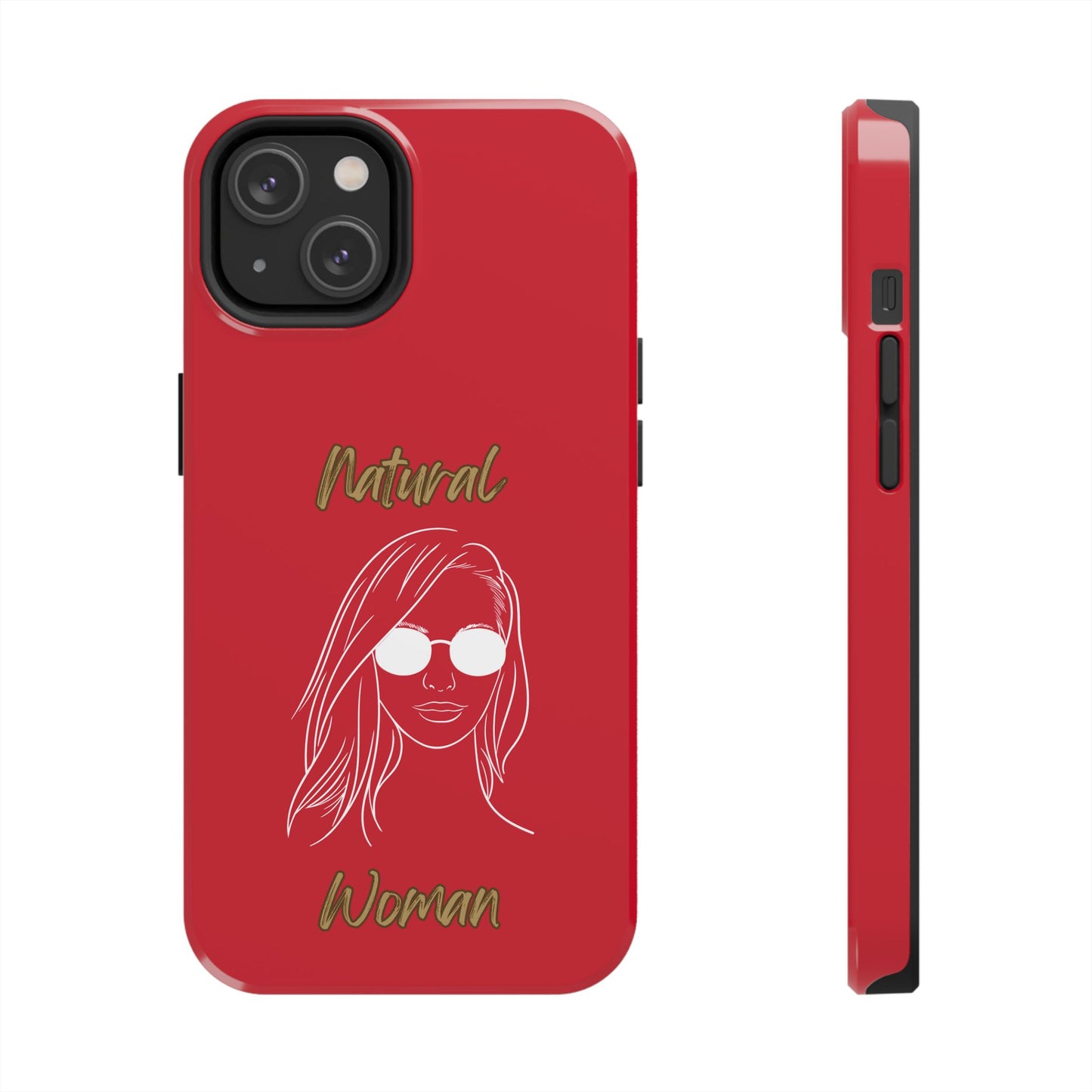 Natural Woman Shades (WL)Tough Phone Cases DARK RED