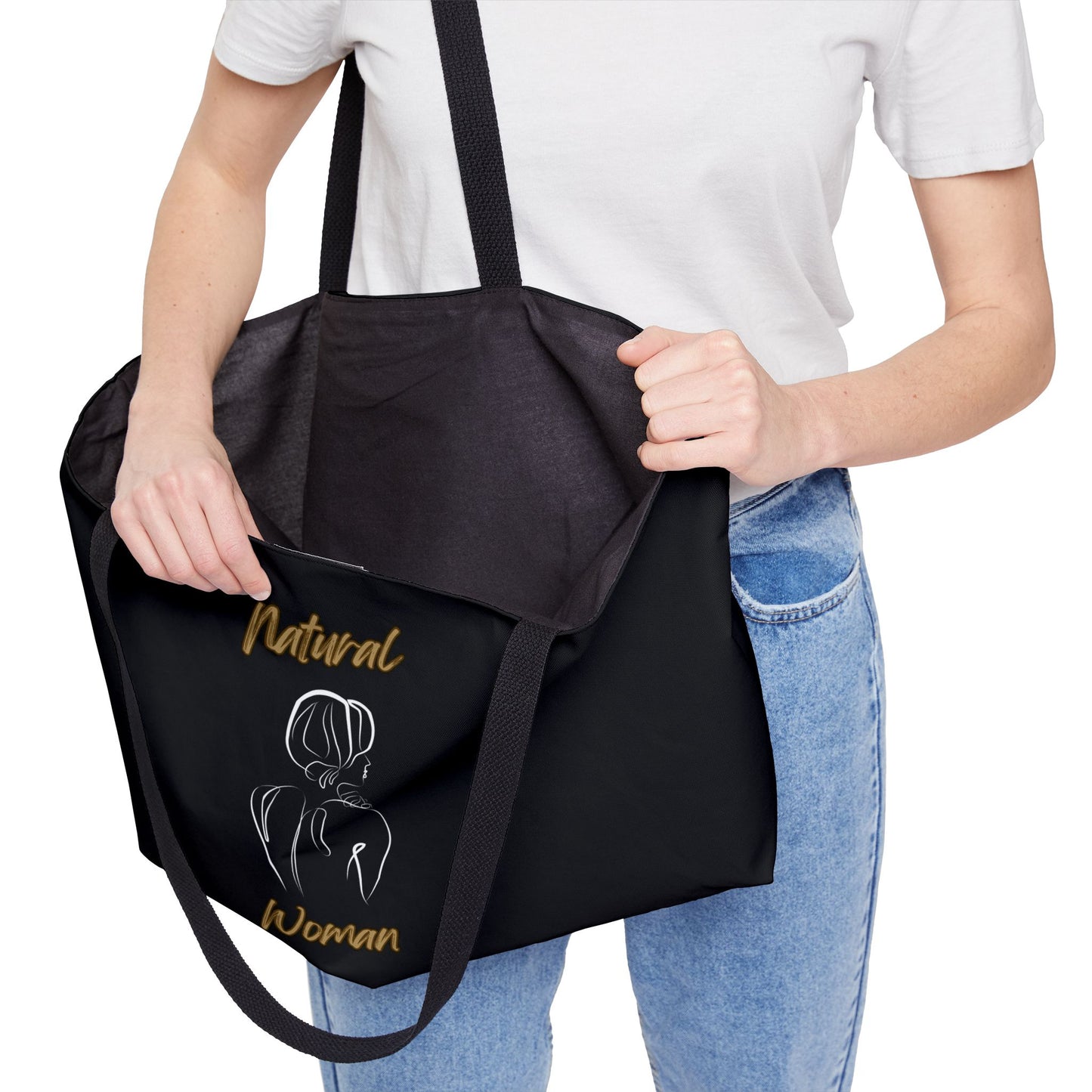 Natural Woman Back (WL) Weekender Tote Bag BLACK