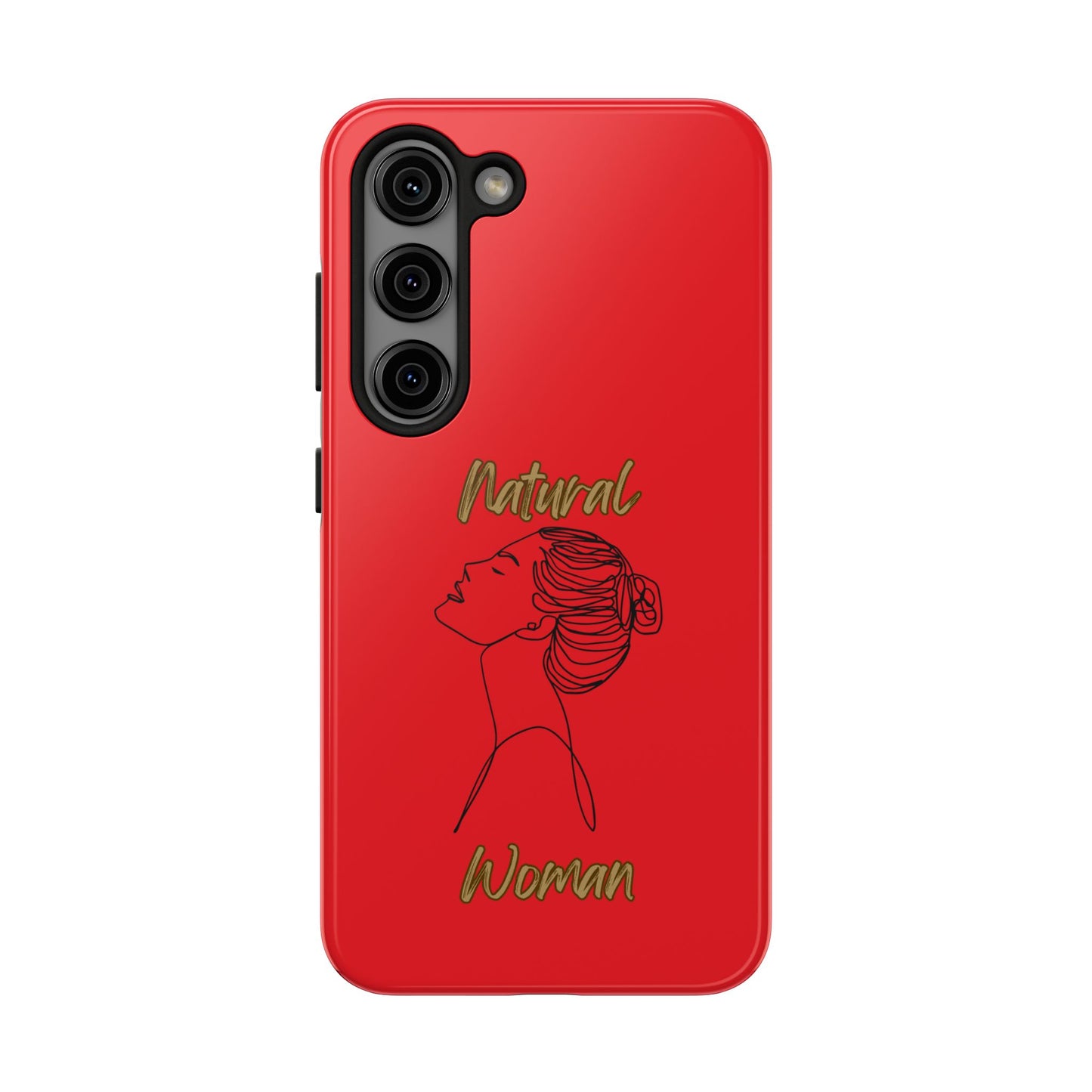 Natural Woman Wet Bun (BL) Tough Phone Cases RED