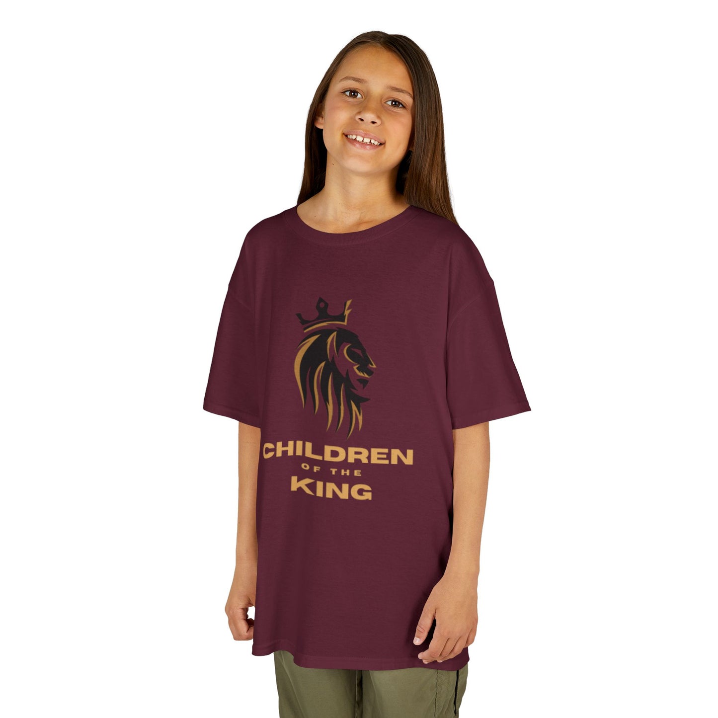 Children of the King Inspirational Kids Cotton T-Shirt (BL)