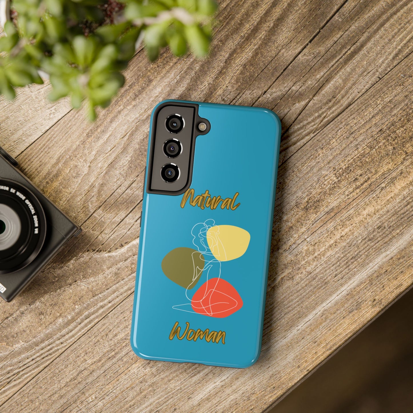 Natural Woman Colorful Pose (WL)Tough Phone Cases TURQUOISE