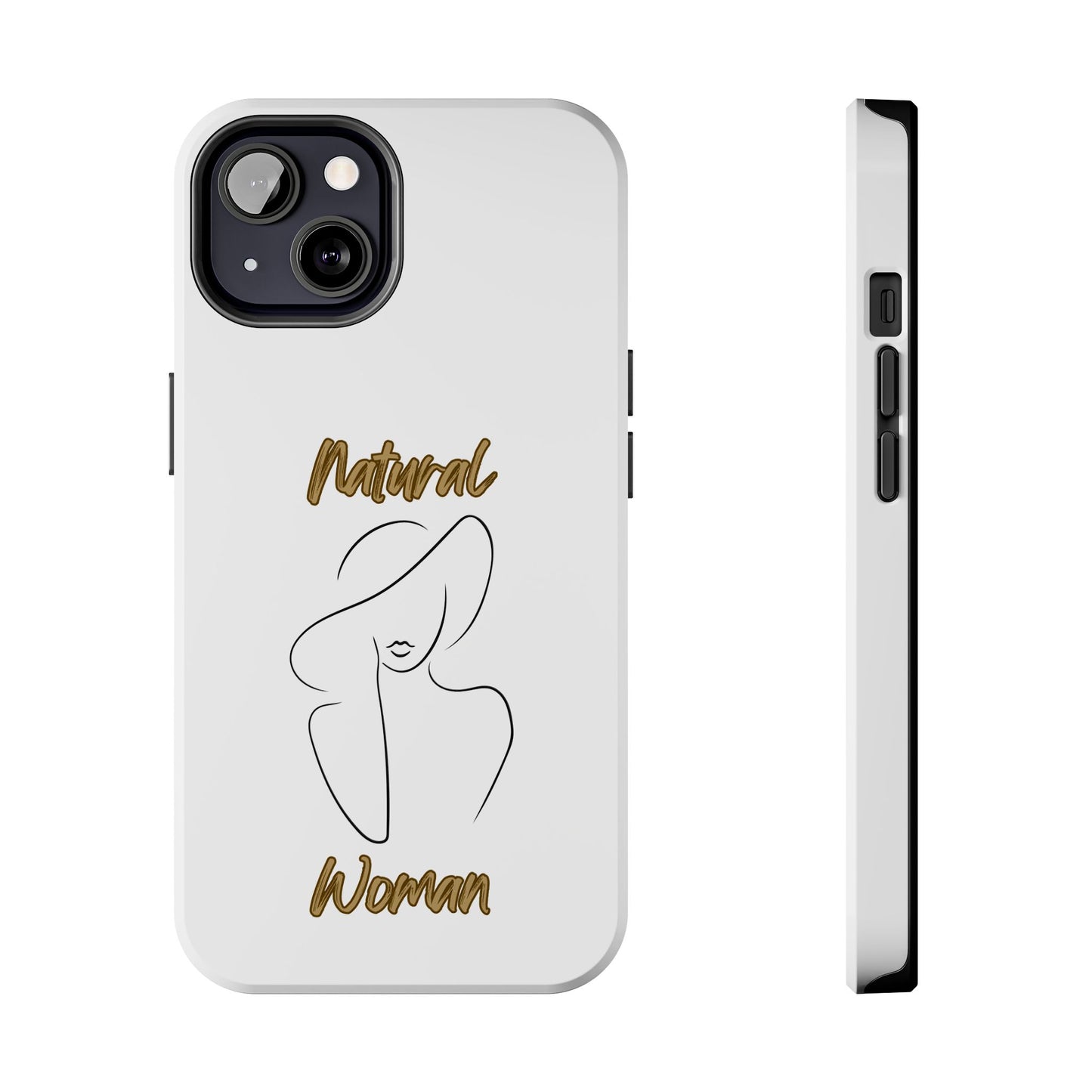 Natural Woman Sun Hat (BL) Tough Phone Cases WHITE