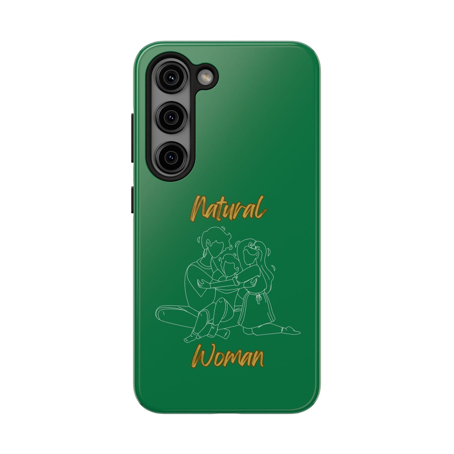 Natural Woman Bear Hugs (WL) Tough Phone Cases DARK GREEN