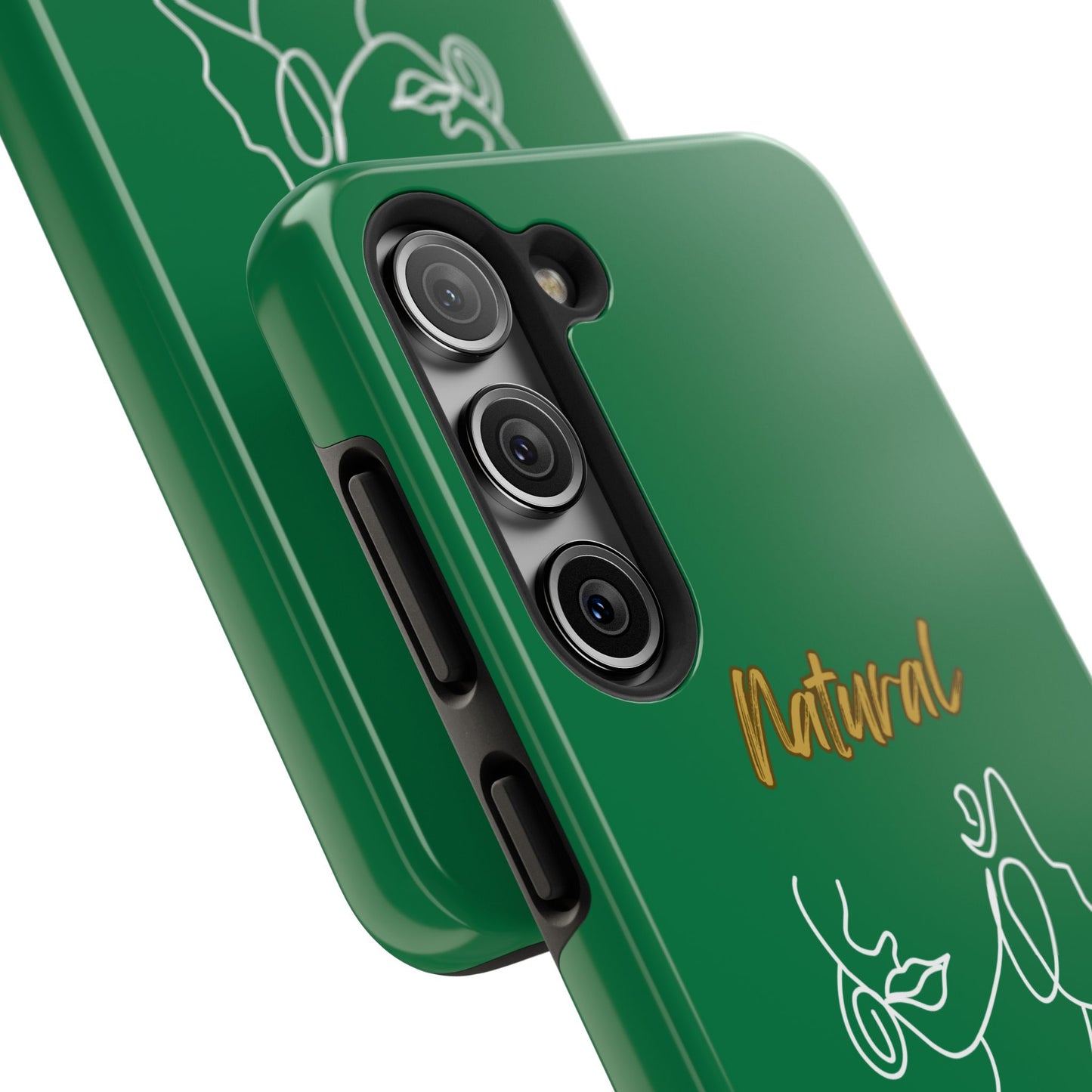 Natural Woman Lips (WL)Tough Phone Cases DARK GREEN