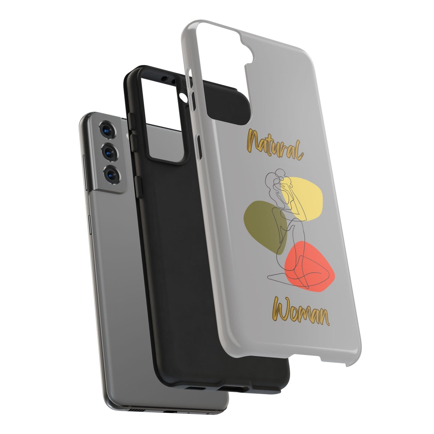 Natural Woman Colorful Pose (BL)Tough Phone Cases LIGHT GREY